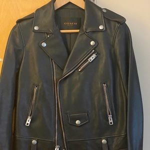 Coach woman leather Moto Jacket